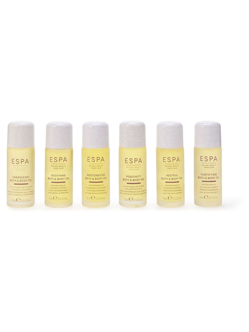 ESPA Signature Blends Collection bath and body oil gift set with six 15ml oils - British product