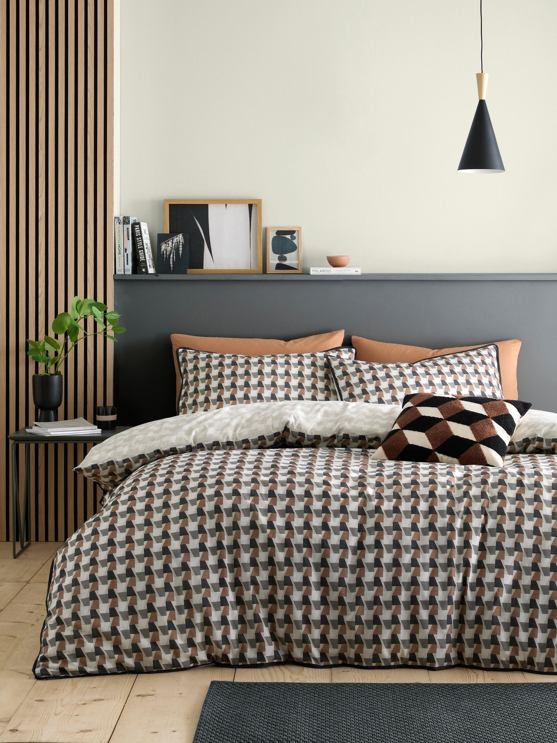 Appletree Brown Jett duvet cover set - British product