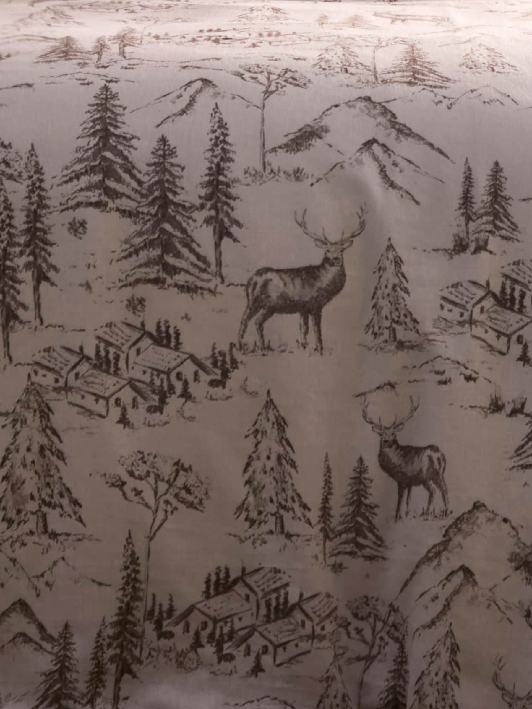 Dreams & Drapes Natural Alpine Stag duvet cover set - British product