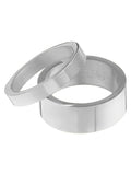 Orelia & Joe Silver Tone Stacking Rings, imported from the UK