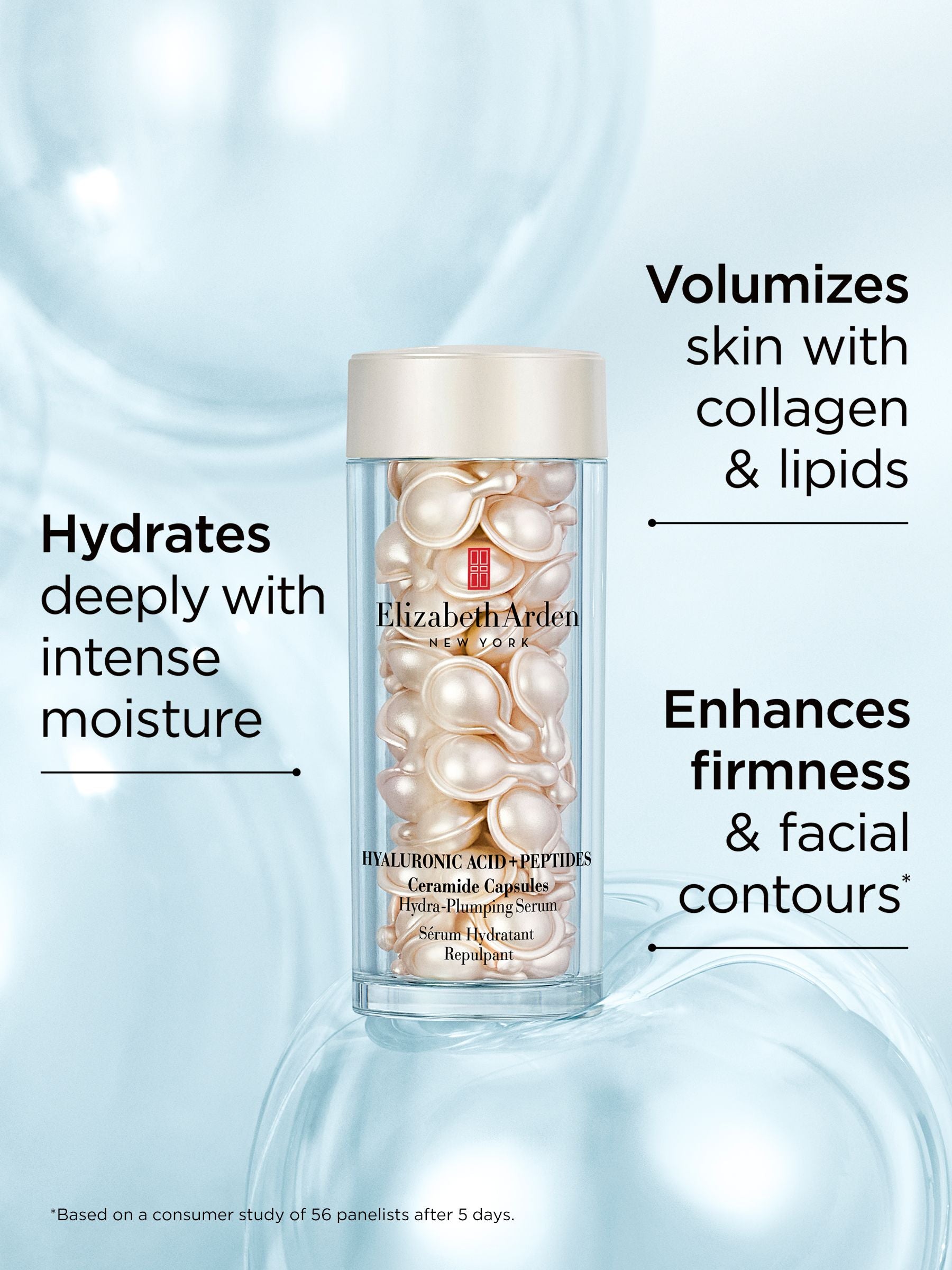 Elizabeth Arden Hyaluronic Acid Peptides Ceramide Capsules Serum 60 Capsules - British product