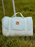 Bayside mint tote cooler bag with picnic rug 14L - British product