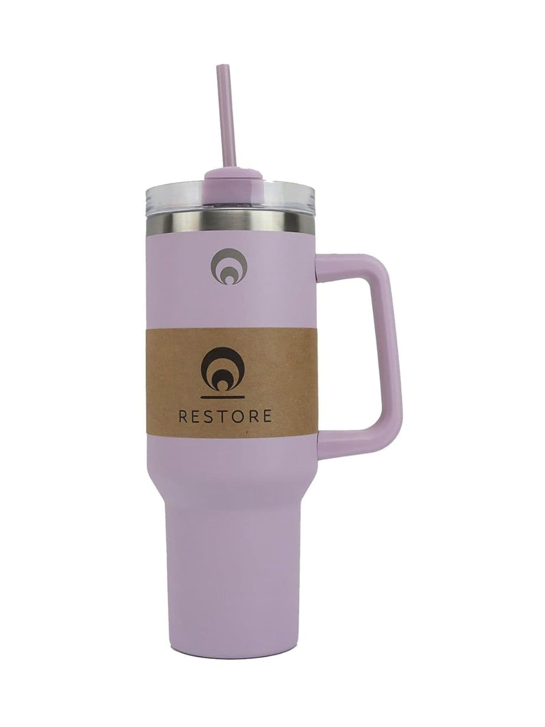 Restore Lilac Tumbler Water Bottle 1120ml, imported from the UK