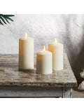Lights4fun TruGlow outdoor LED candle trio 15cm, UK version