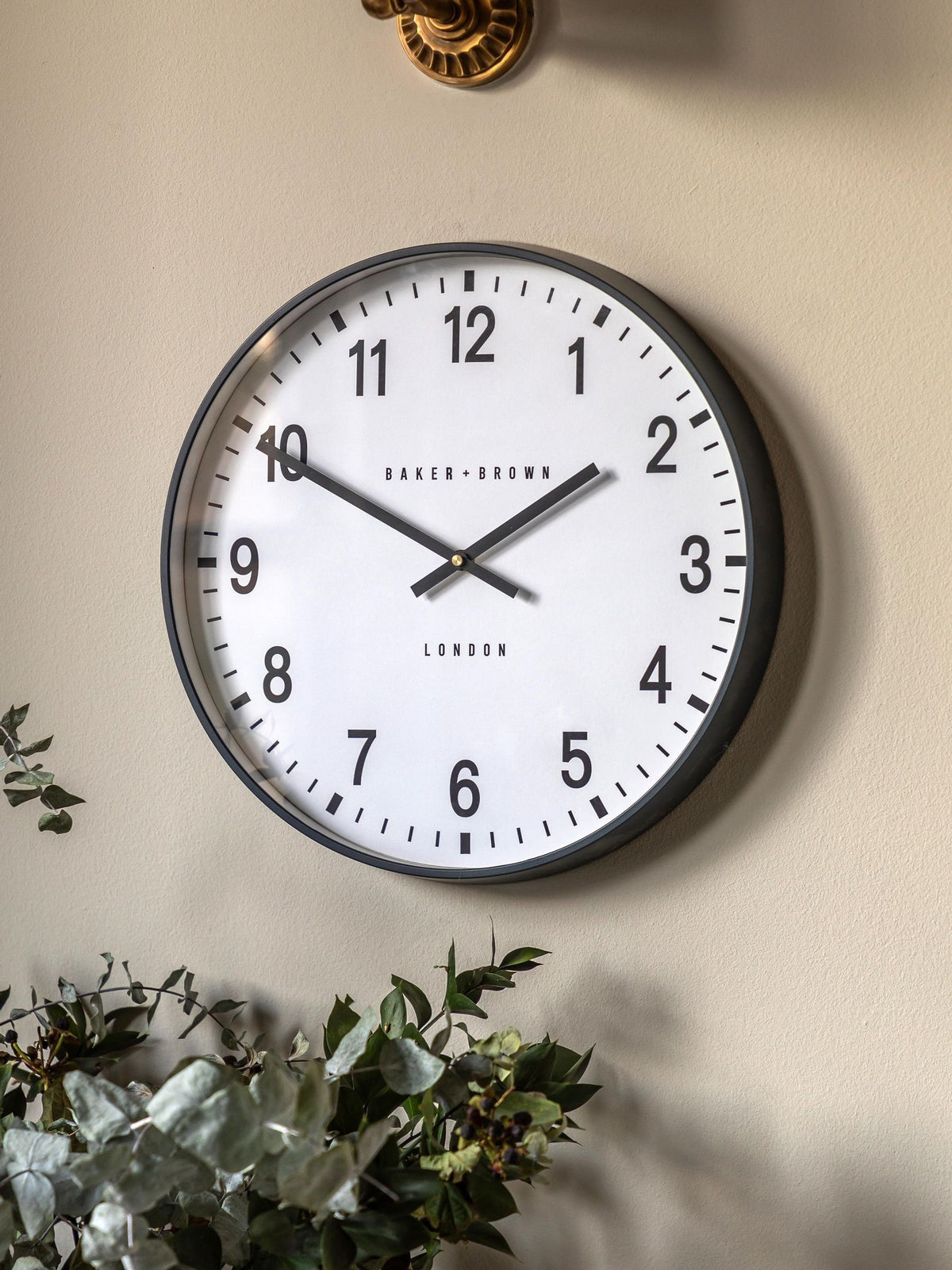 Gallery Home Grey Cambridge wall clock 40cm, UK version