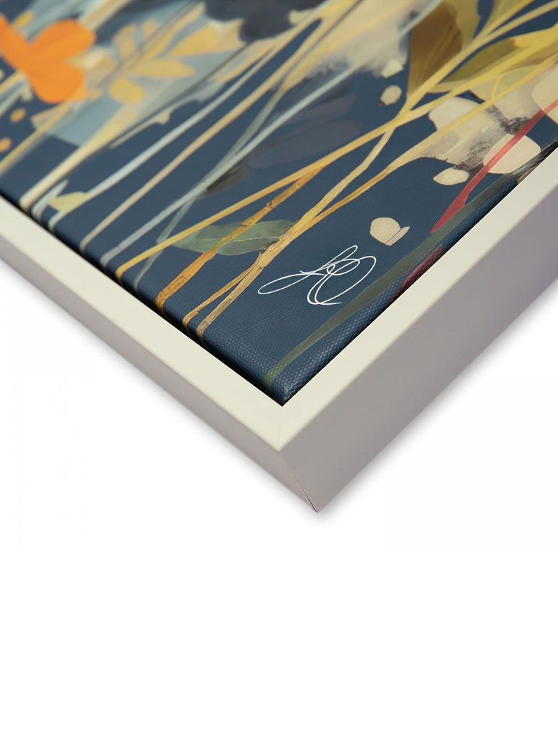 Modern Melody framed wall art wildflowers pastel 61cm - British product