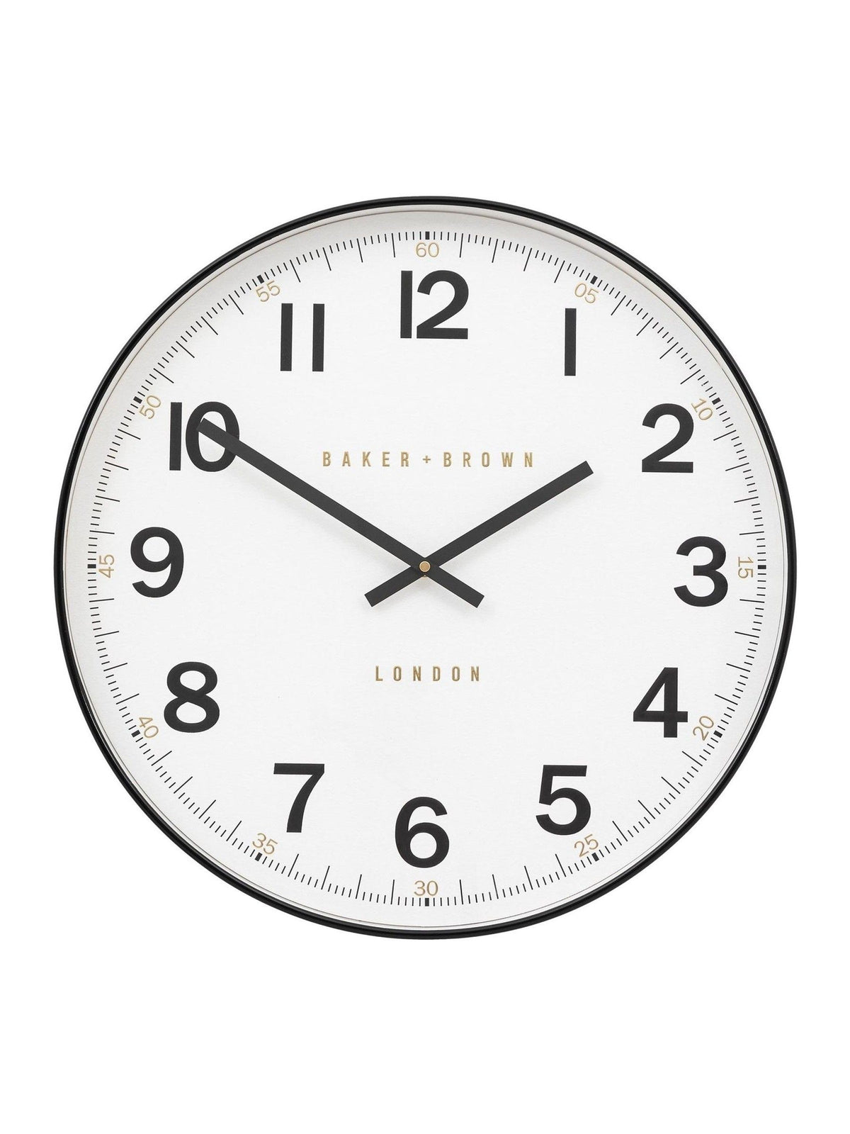 Gallery Home Black Whitmore wall clock 50cm, UK version