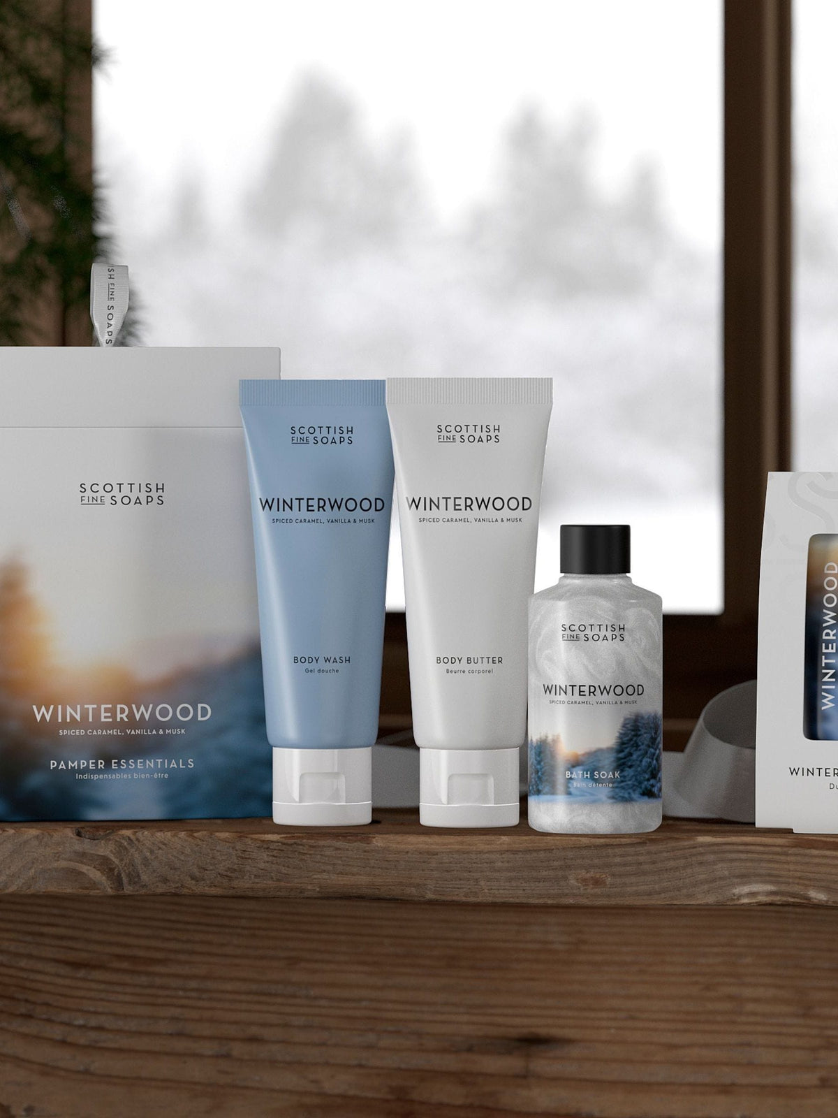 Scottish Fine Soaps Winterwood Pamper Essentials Gift Set
