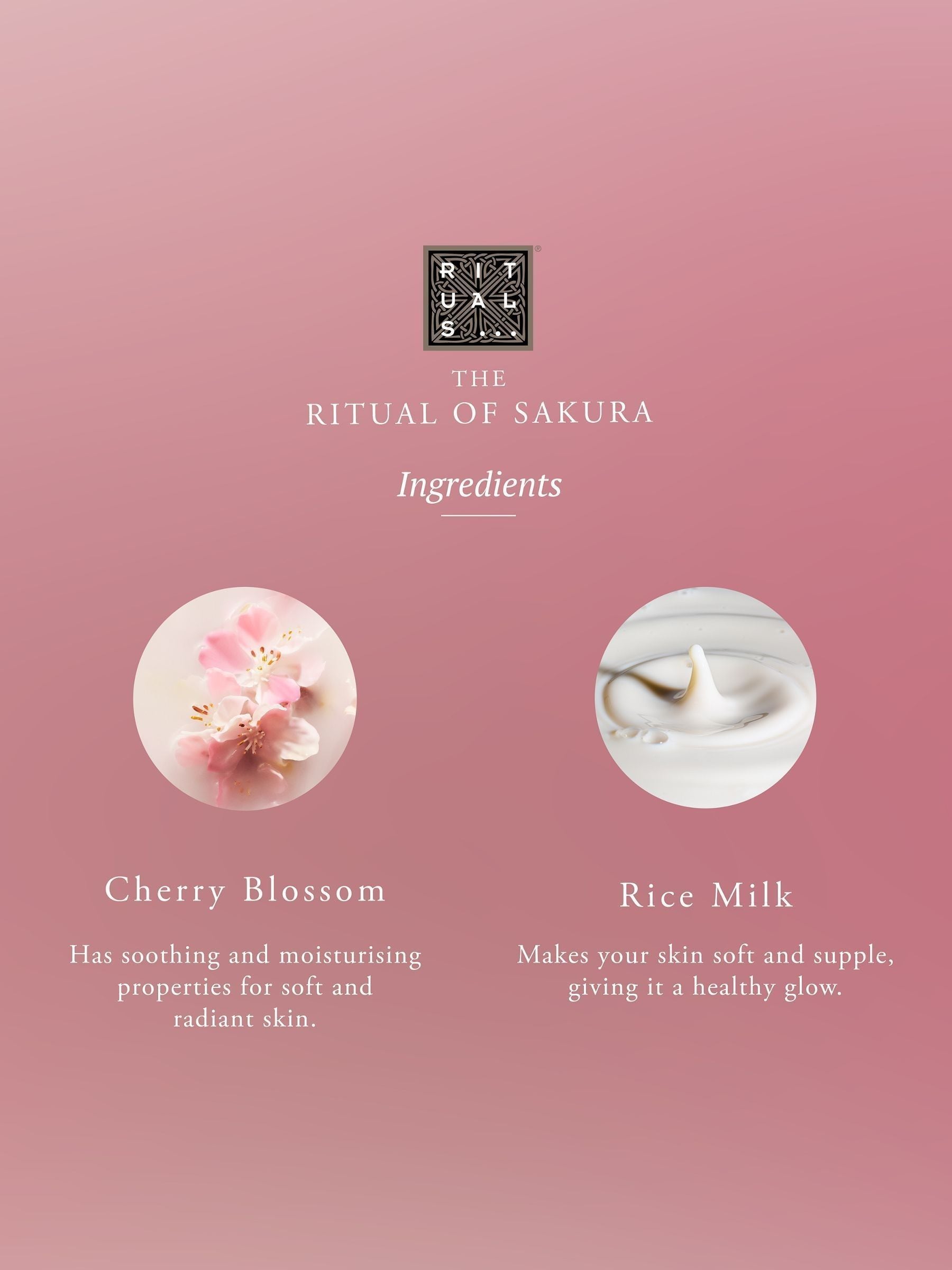 Rituals The Sakura Cherry Blossom & Rice Milk Medium Gift Set (Worth Over £52)
