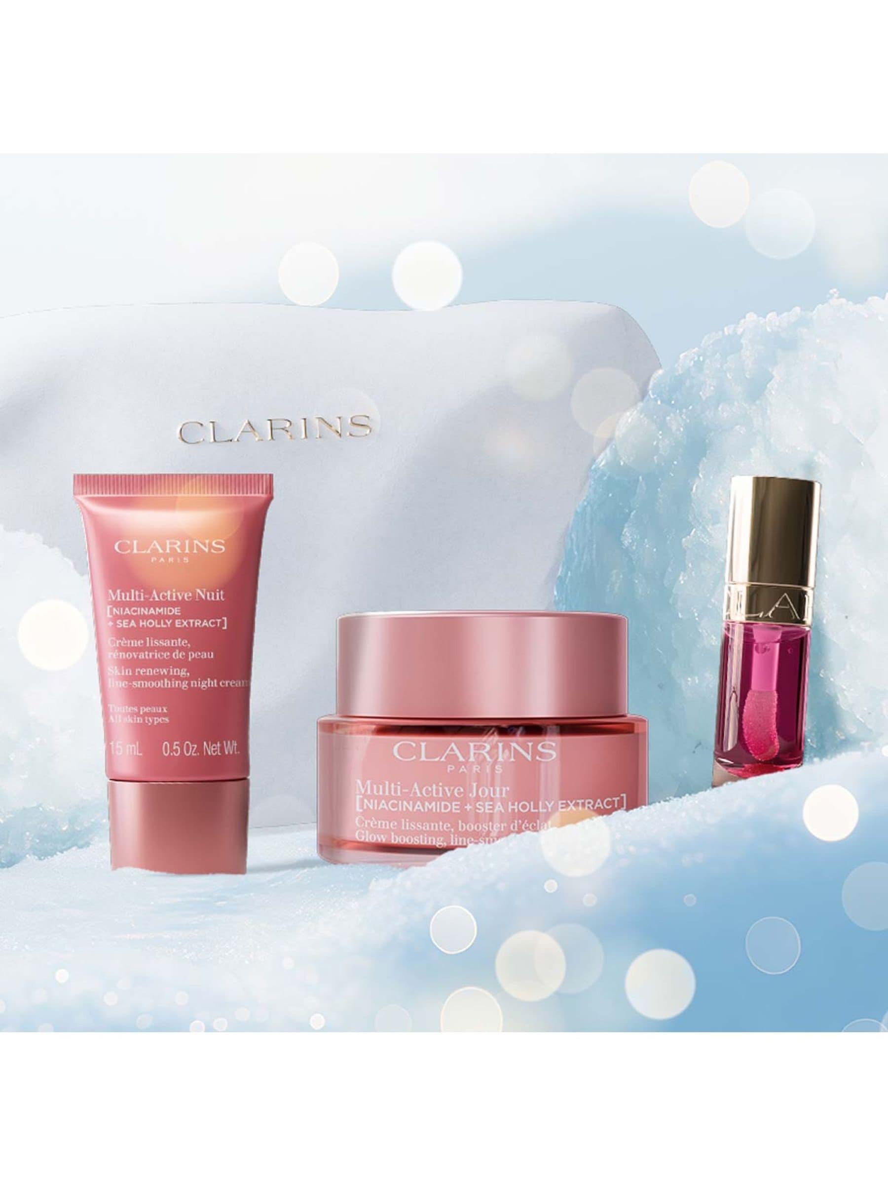 Clarins Multi-Active Collection Gift Set 50ml 15ml 1.4ml - British product