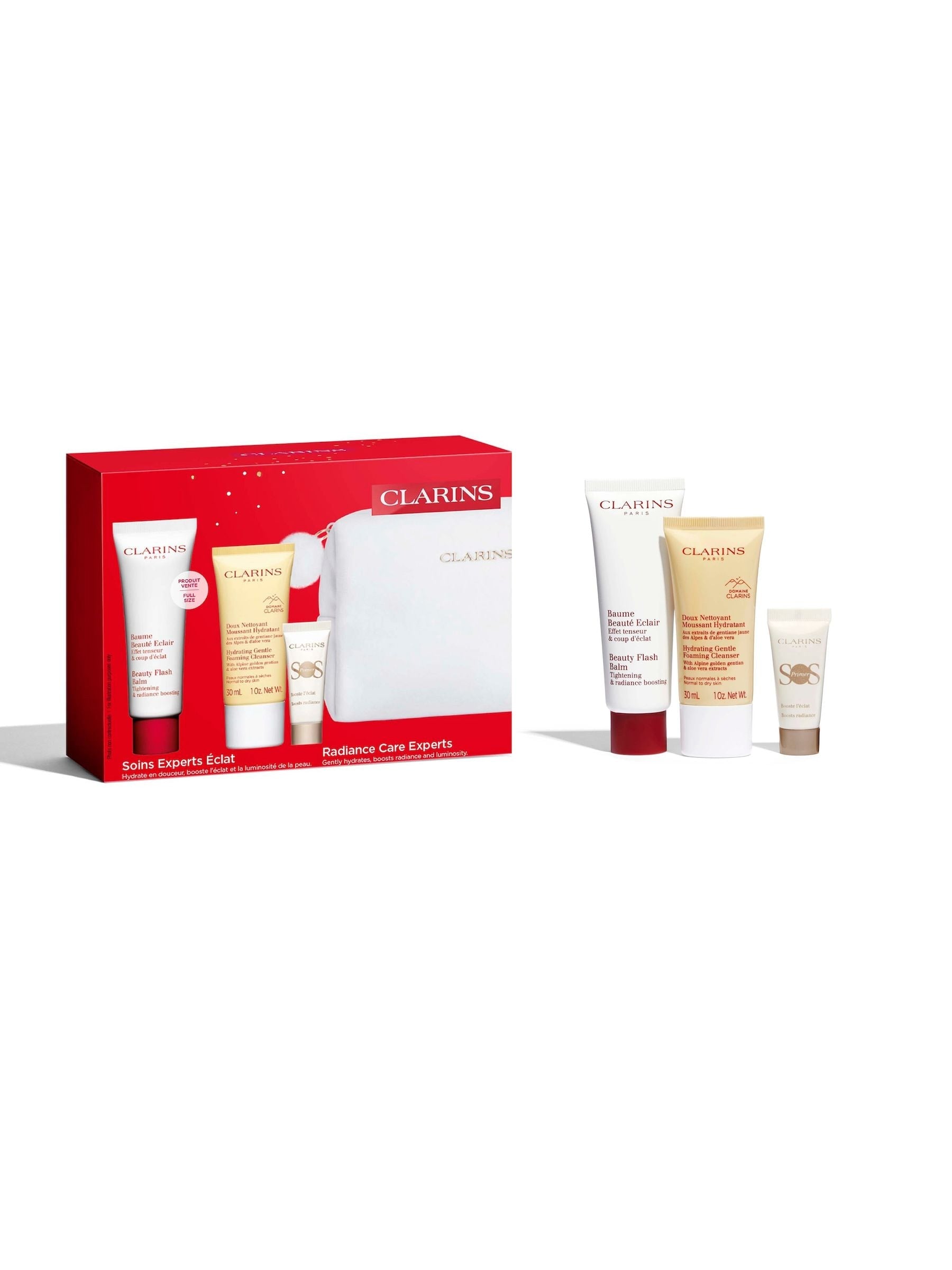 Clarins Radiance Care Gift Set skincare 75ml - British product