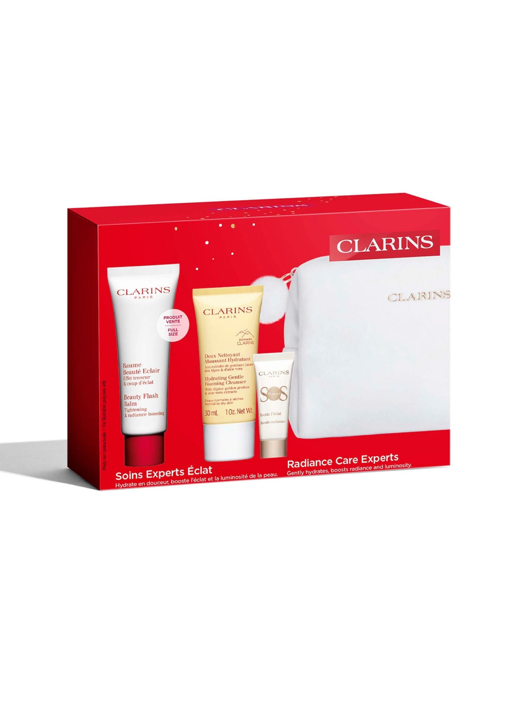 Clarins Radiance Care Gift Set skincare 75ml - British product