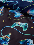 Catherine Lansfield Navy Christmas Gamer duvet cover set - British product