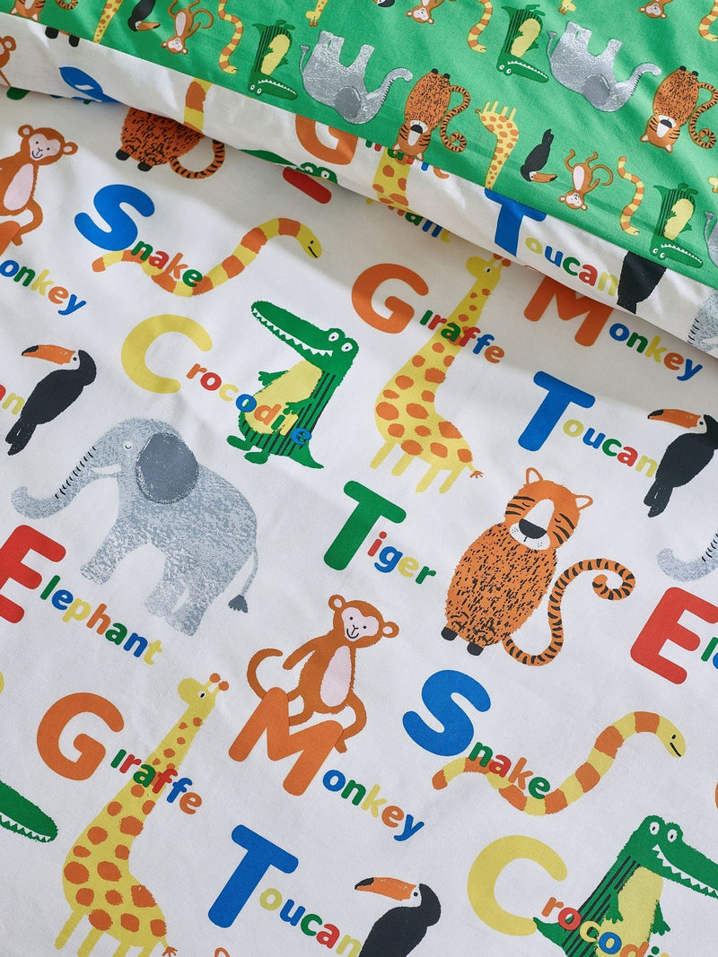 Catherine Lansfield Animal Magic Reversible Duvet Cover Set - British product