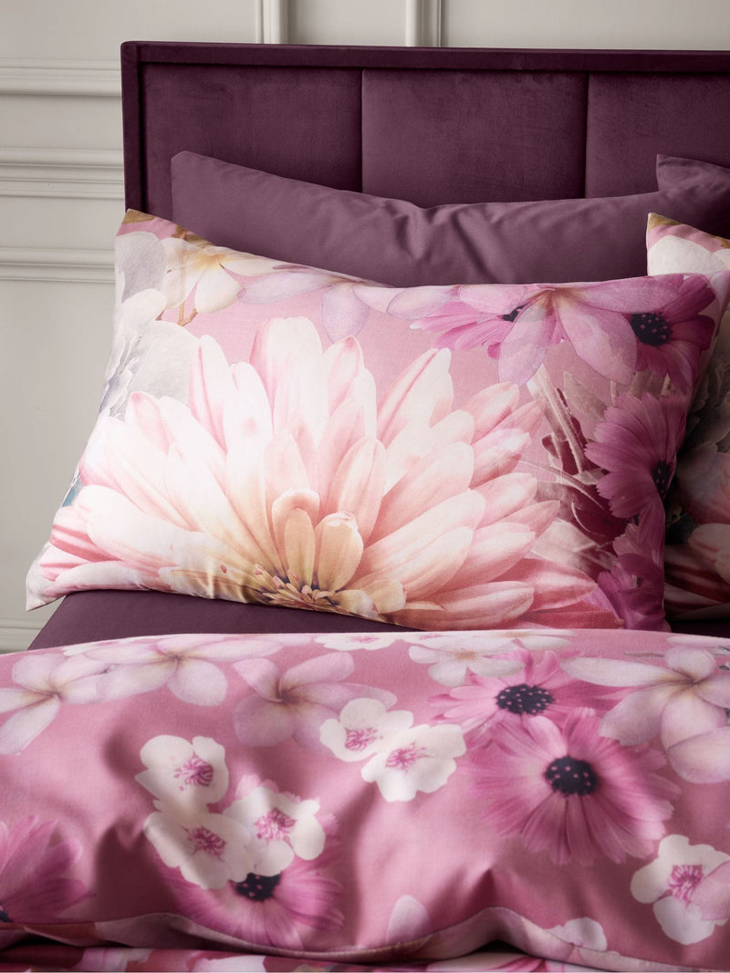 Catherine Lansfield pink Rosemoor floral duvet cover set, imported from the UK
