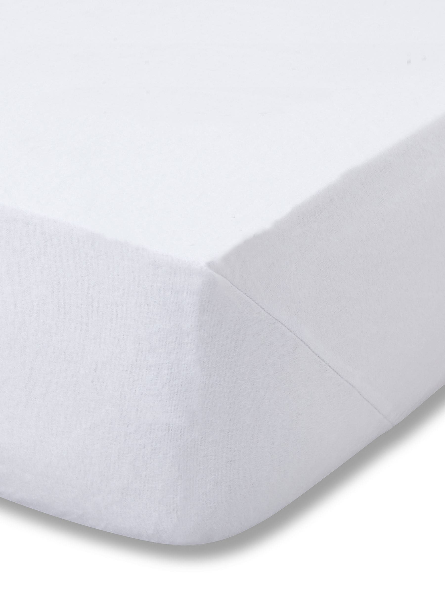 Catherine Lansfield white brushed cotton extra deep fitted sheet - British product
