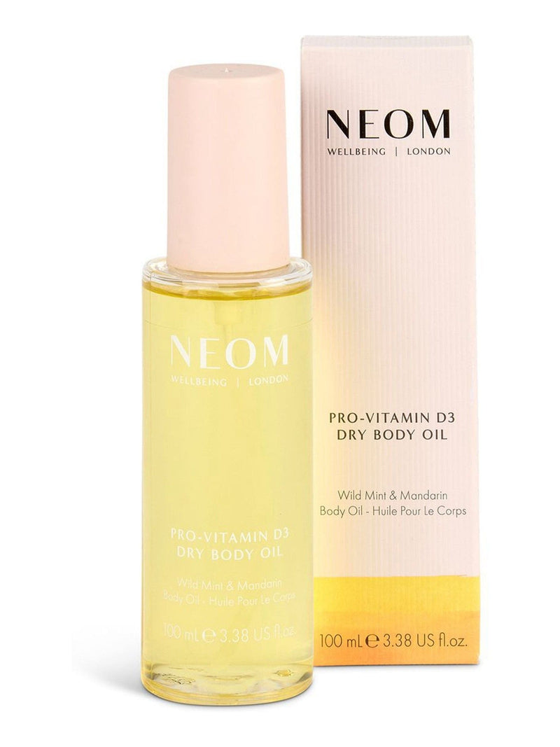 NEOM dry body oil wild mint and mandarin, imported from the UK