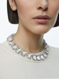 Swarovski White Rhodium Plated Octagon Cut Millenia Tennis Necklace