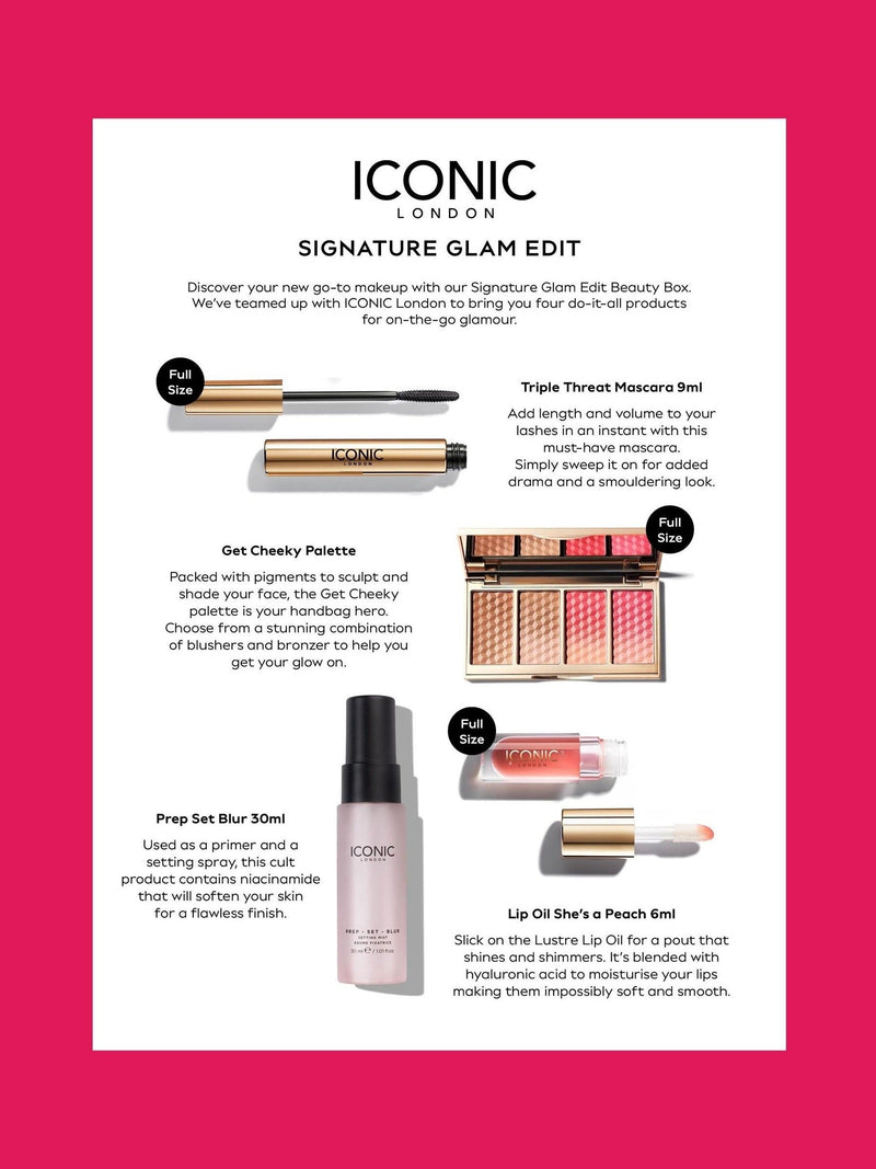 ICONIC London Signature Glam Edit Beauty Box, UK version