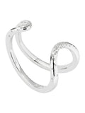 Karen Millen cuff bracelet silver tone crystal, UK version