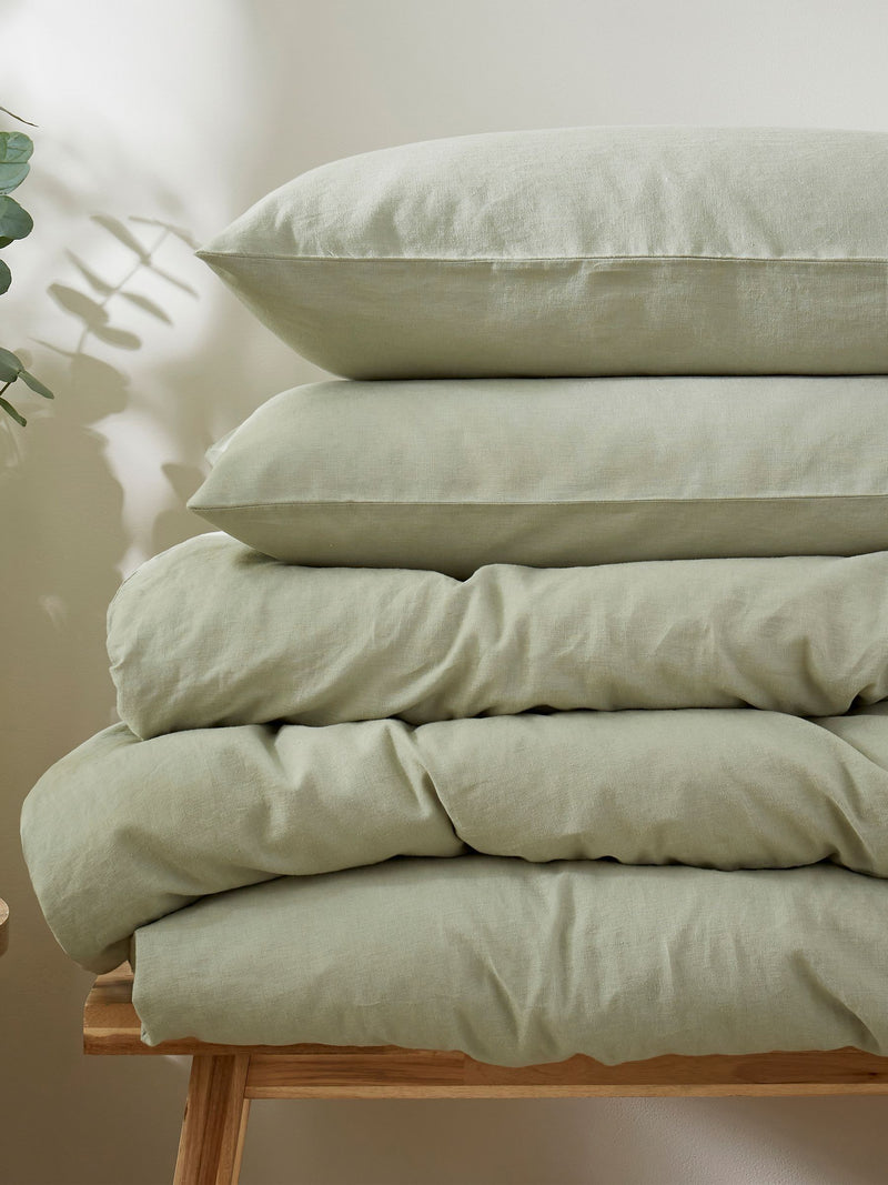 Martex Pistachio Green duvet cover set, imported from the UK