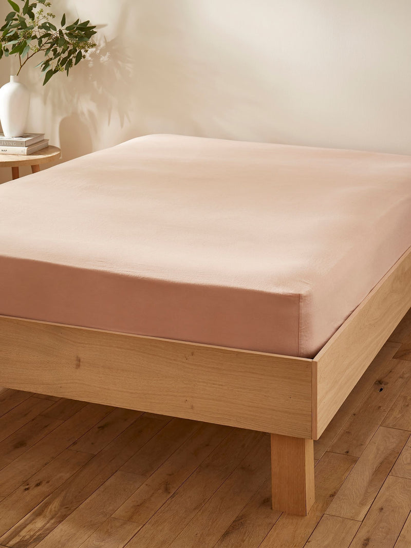 Martex Seashell Pink fitted sheet, imported from the UK