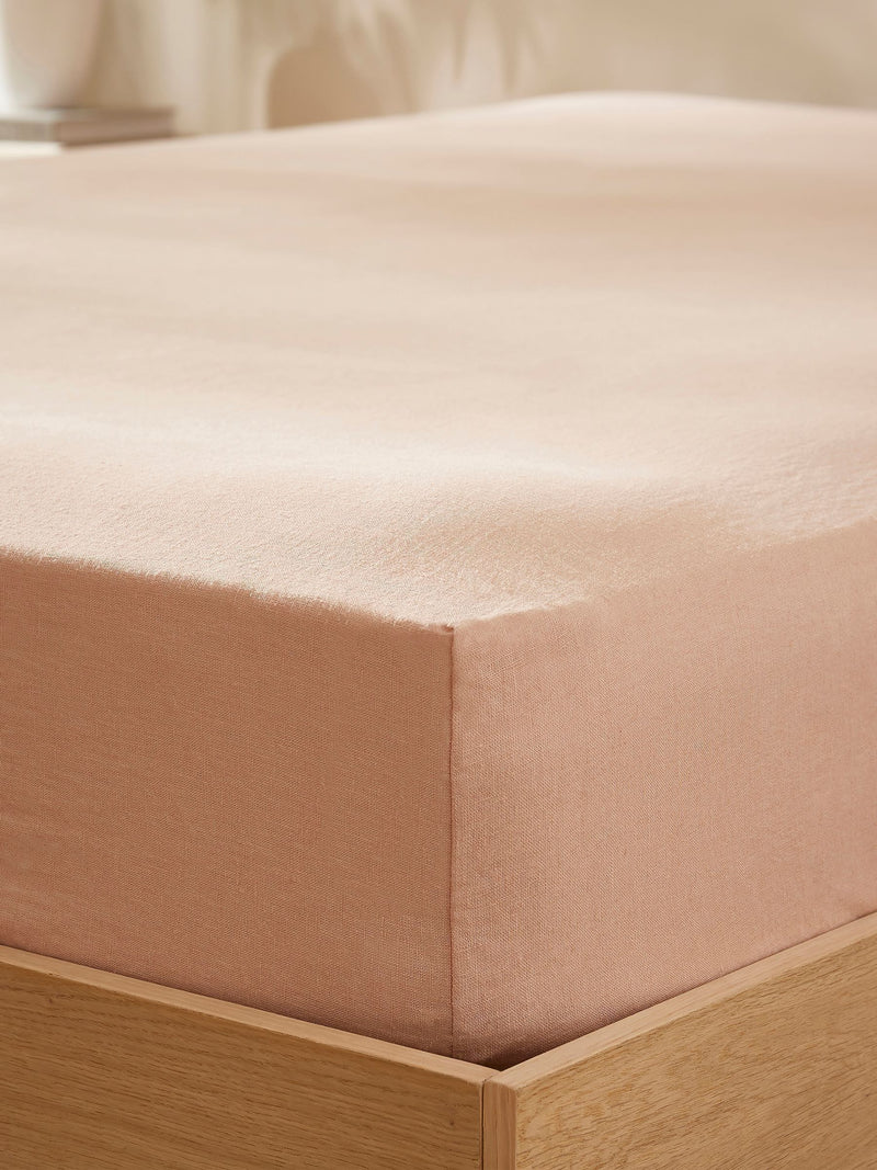 Martex Seashell Pink fitted sheet, imported from the UK