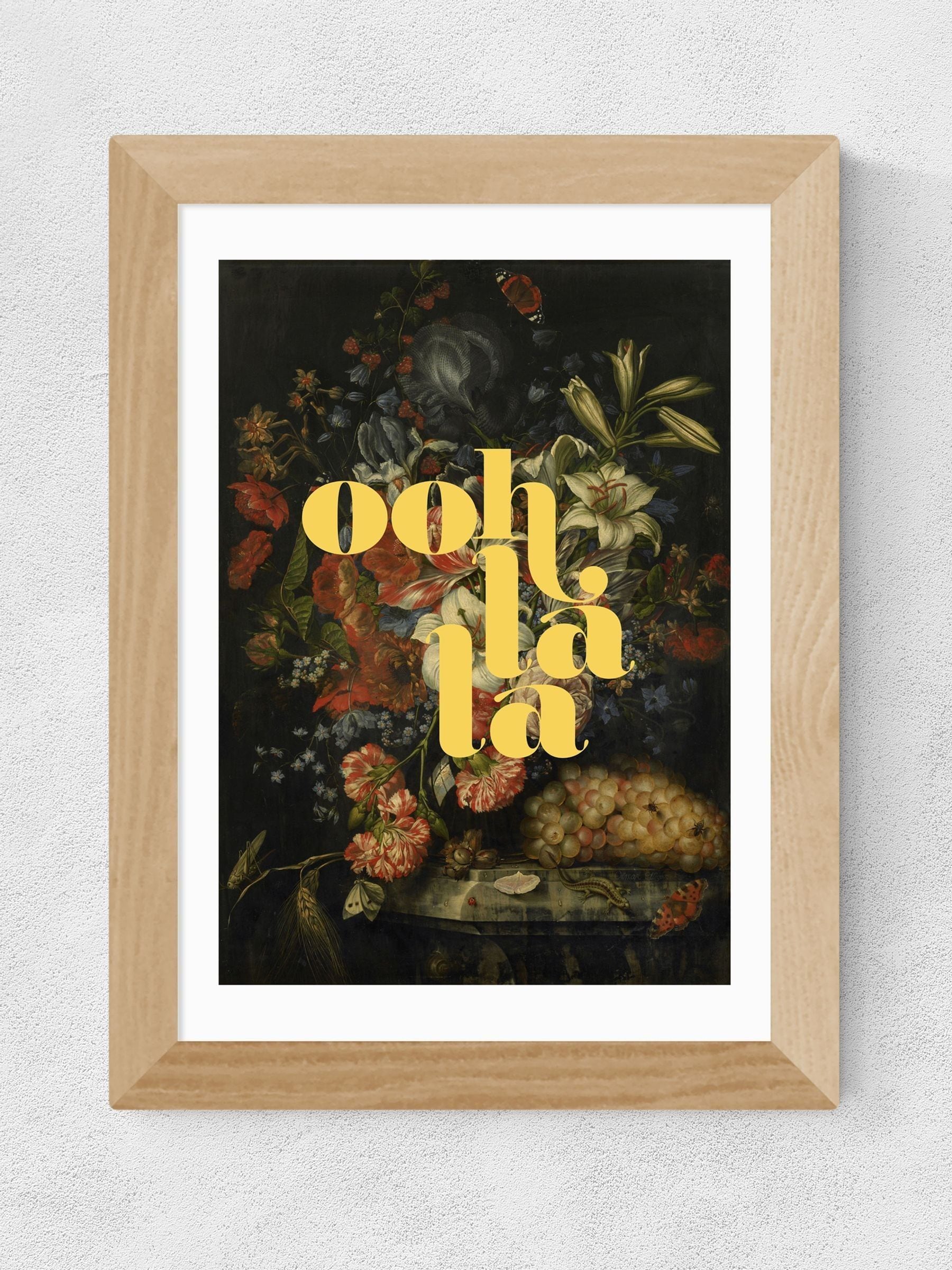 East End Prints Oak Ooh La La wall art - British product