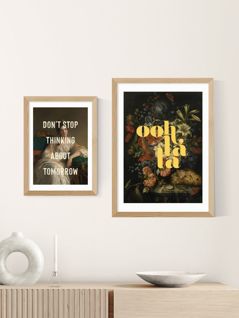 East End Prints Oak Ooh La La wall art - British product