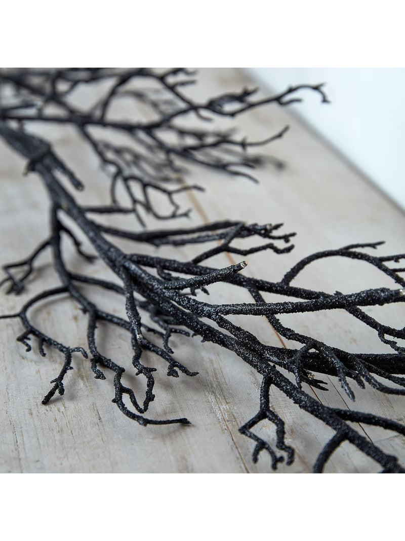 Lights4fun black twig Halloween garland 1.5m, UK version