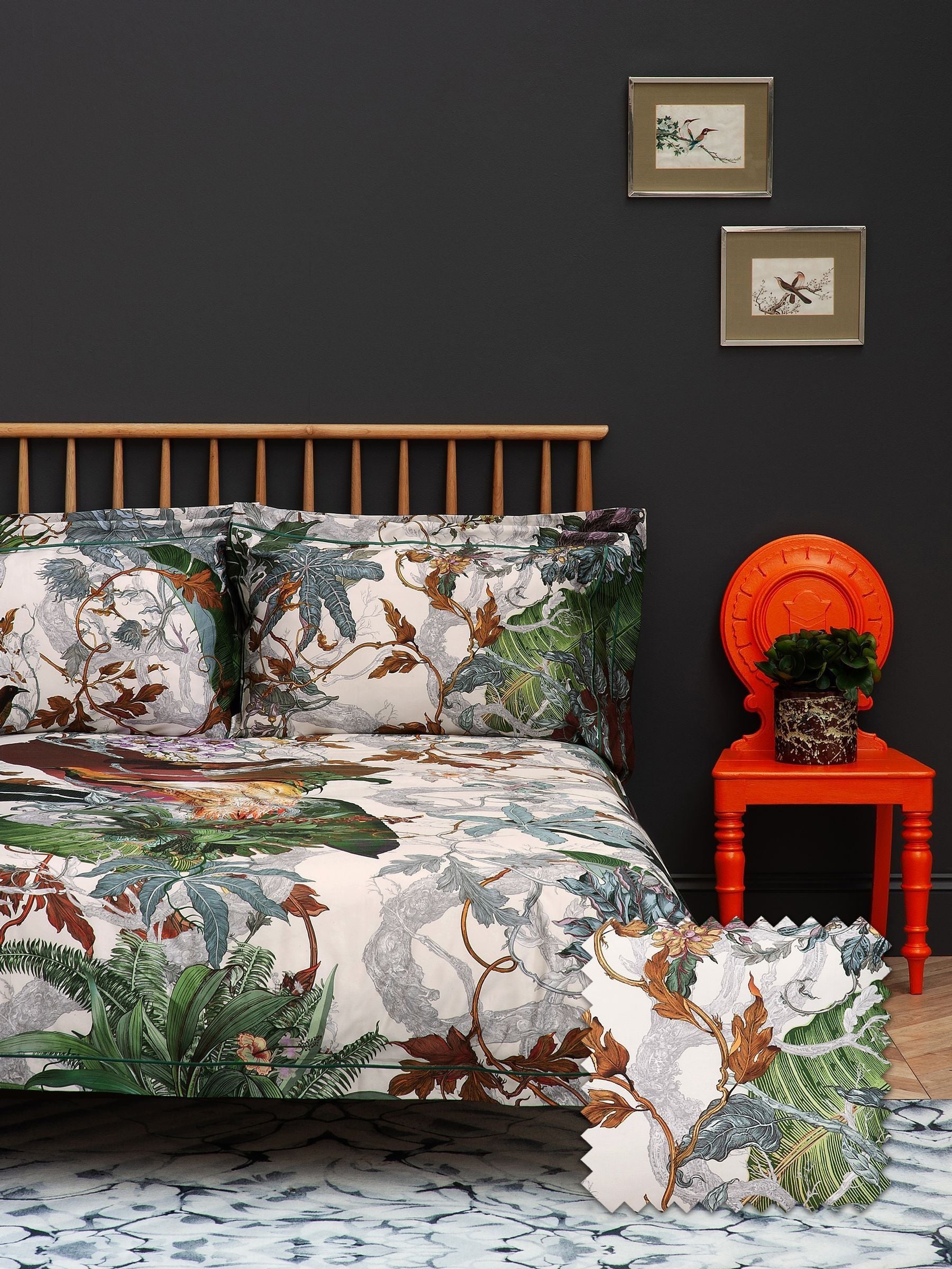 Timorous Beasties Papua Paradise bed linen set (British brand)