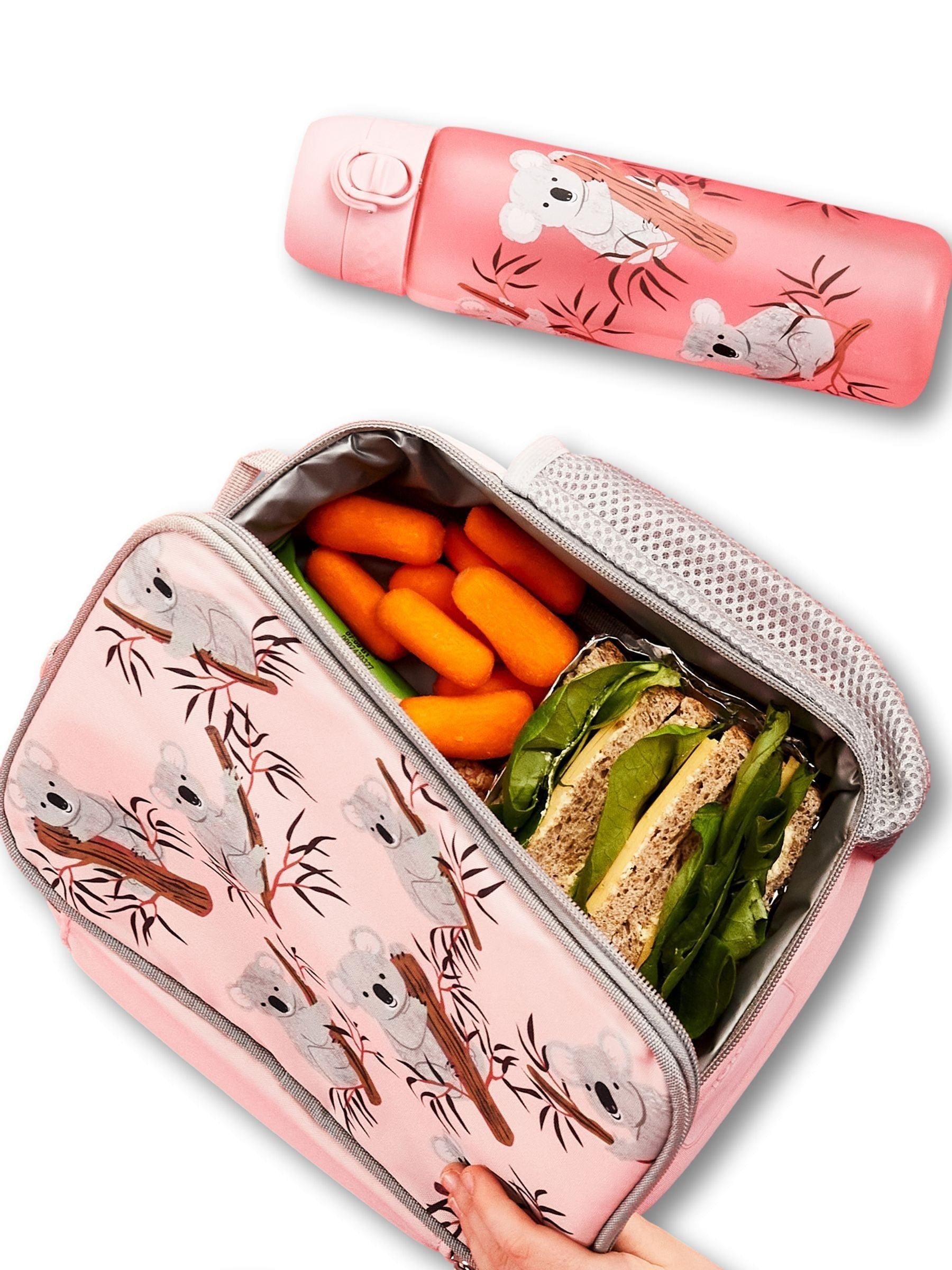 ION8 Koalas lunch bag with 500ml leak proof water bottle, UK version