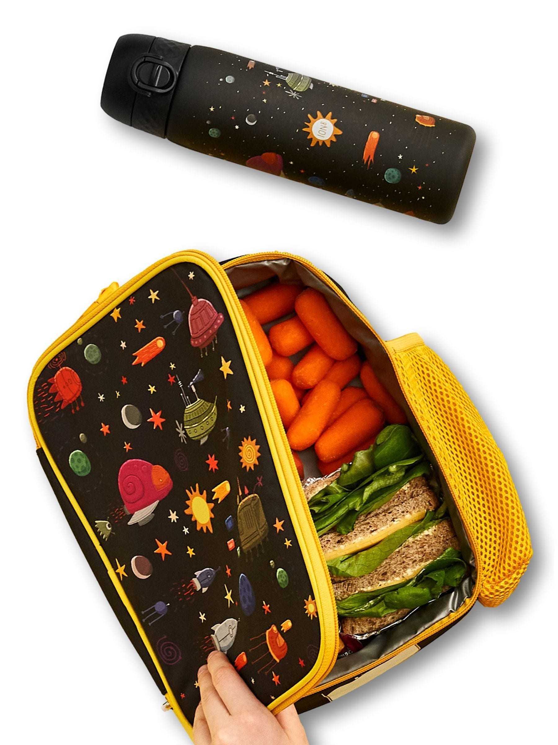 ION8 Space lunch bag and leak-proof water bottle, UK version