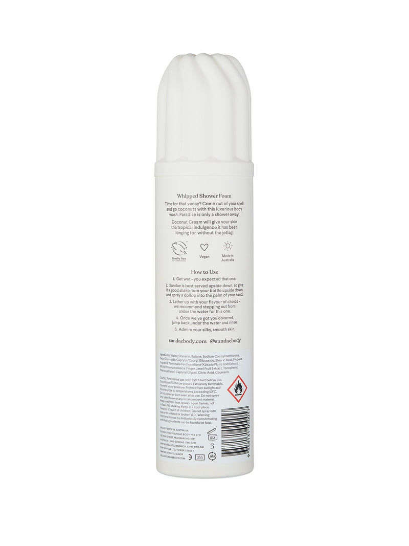 Sundae Cream coconut whipped shower foam 265ml (British brand)