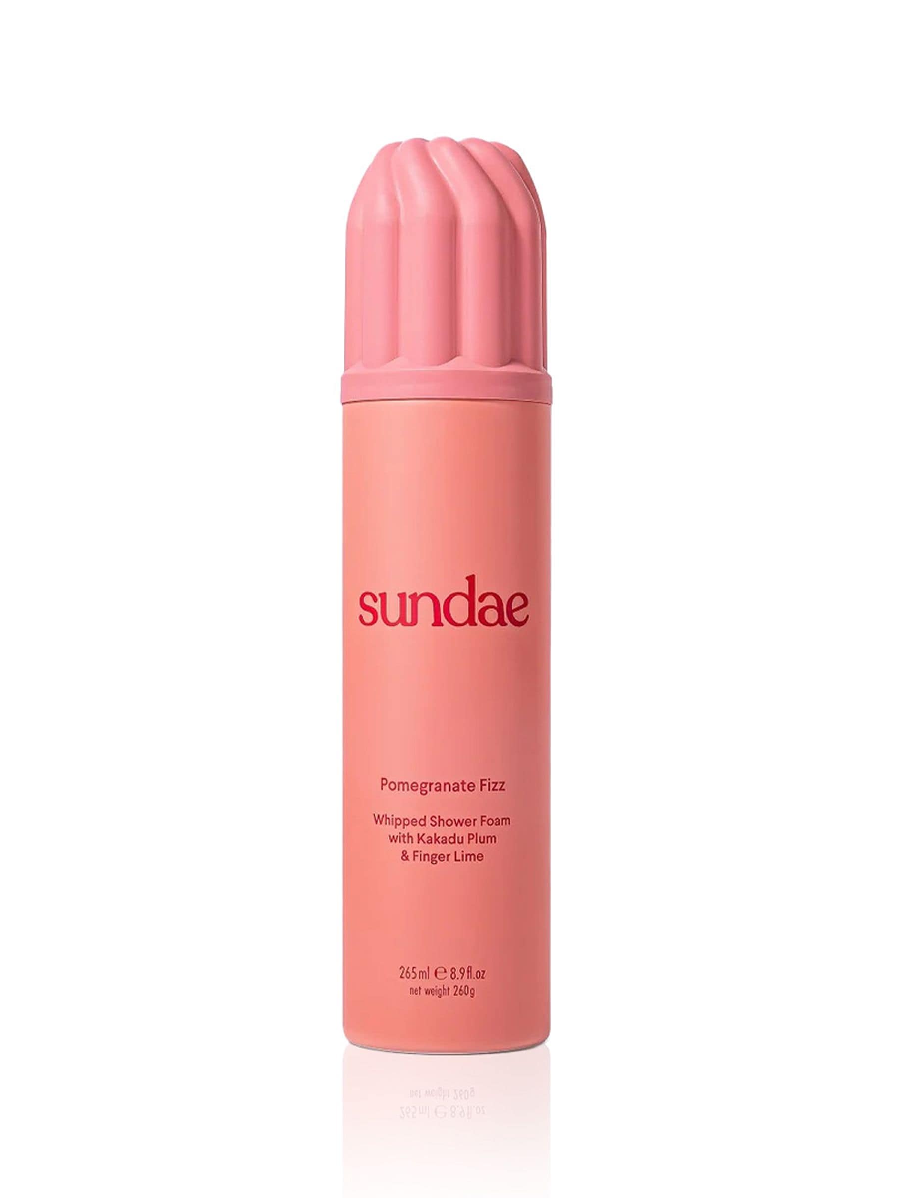 Sundae pomegranate fizz whipped shower foam 265ml (British brand)