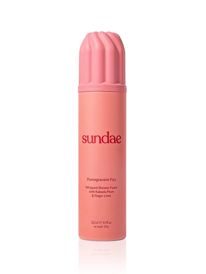 Sundae pomegranate fizz whipped shower foam 265ml (British brand)