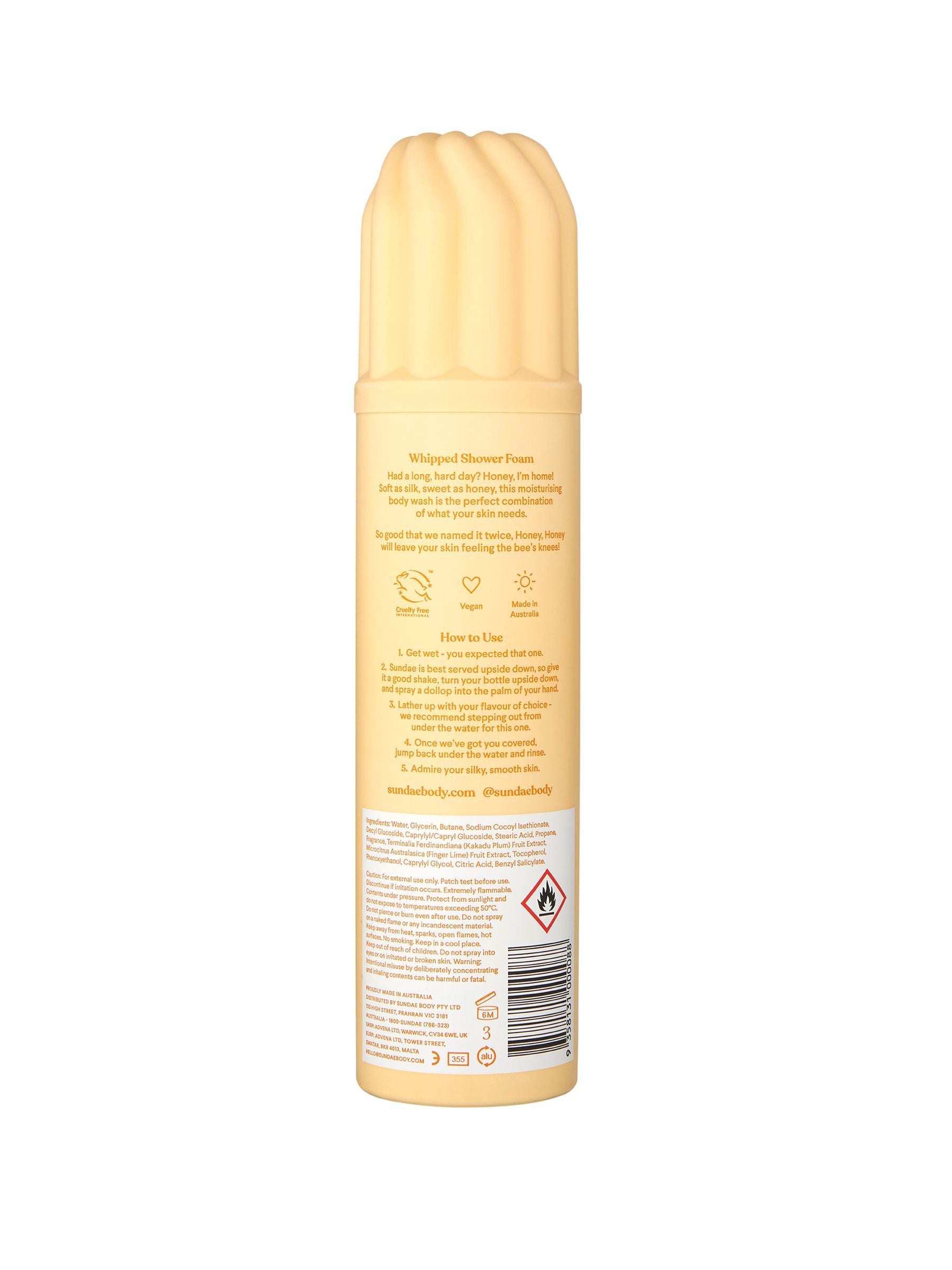 Sundae Honey Whipped Shower Foam 265ml