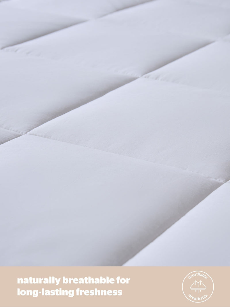 Silentnight white wool mattress topper (British brand)