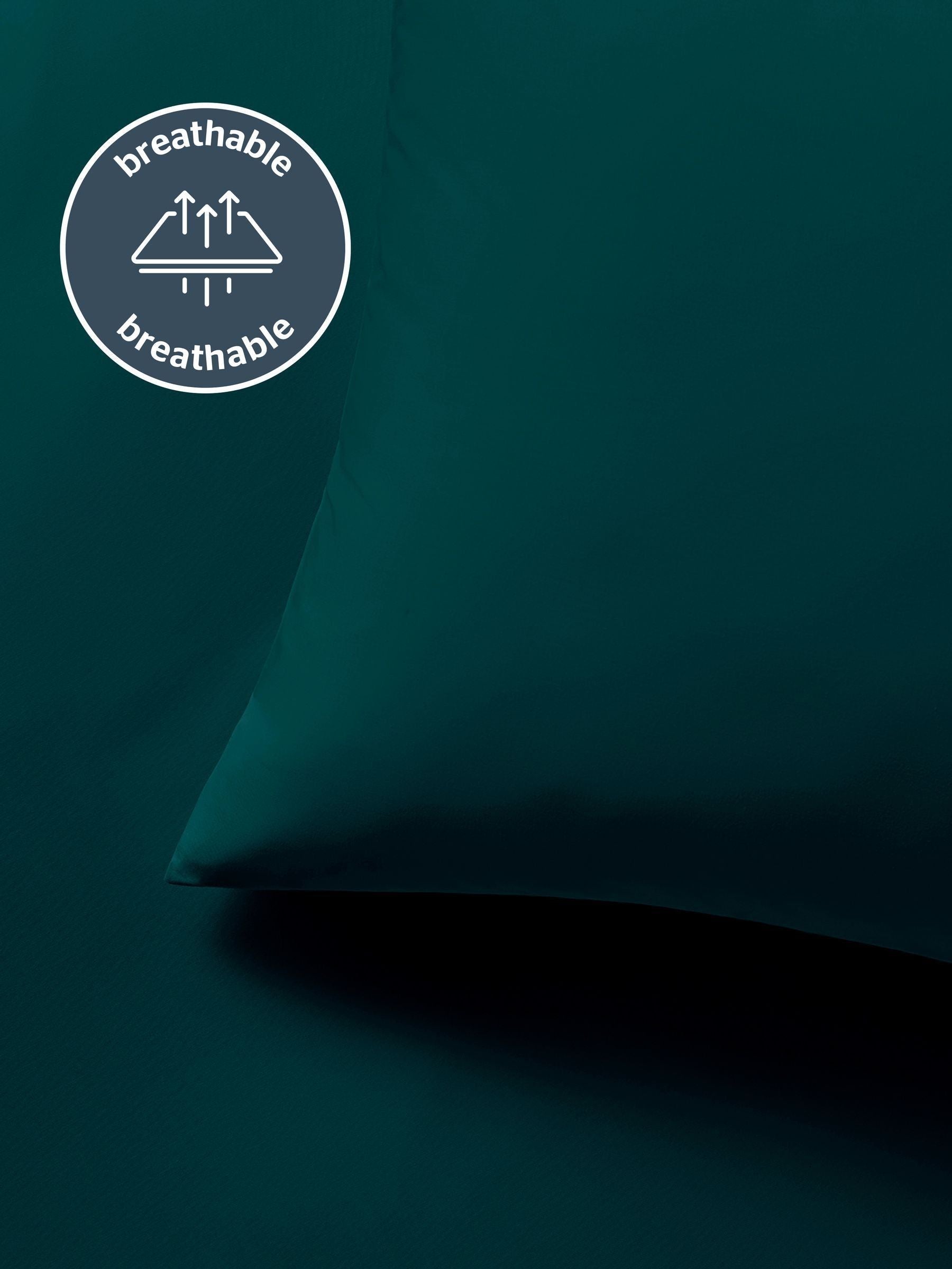 Silentnight teal pure cotton duvet set (British brand)