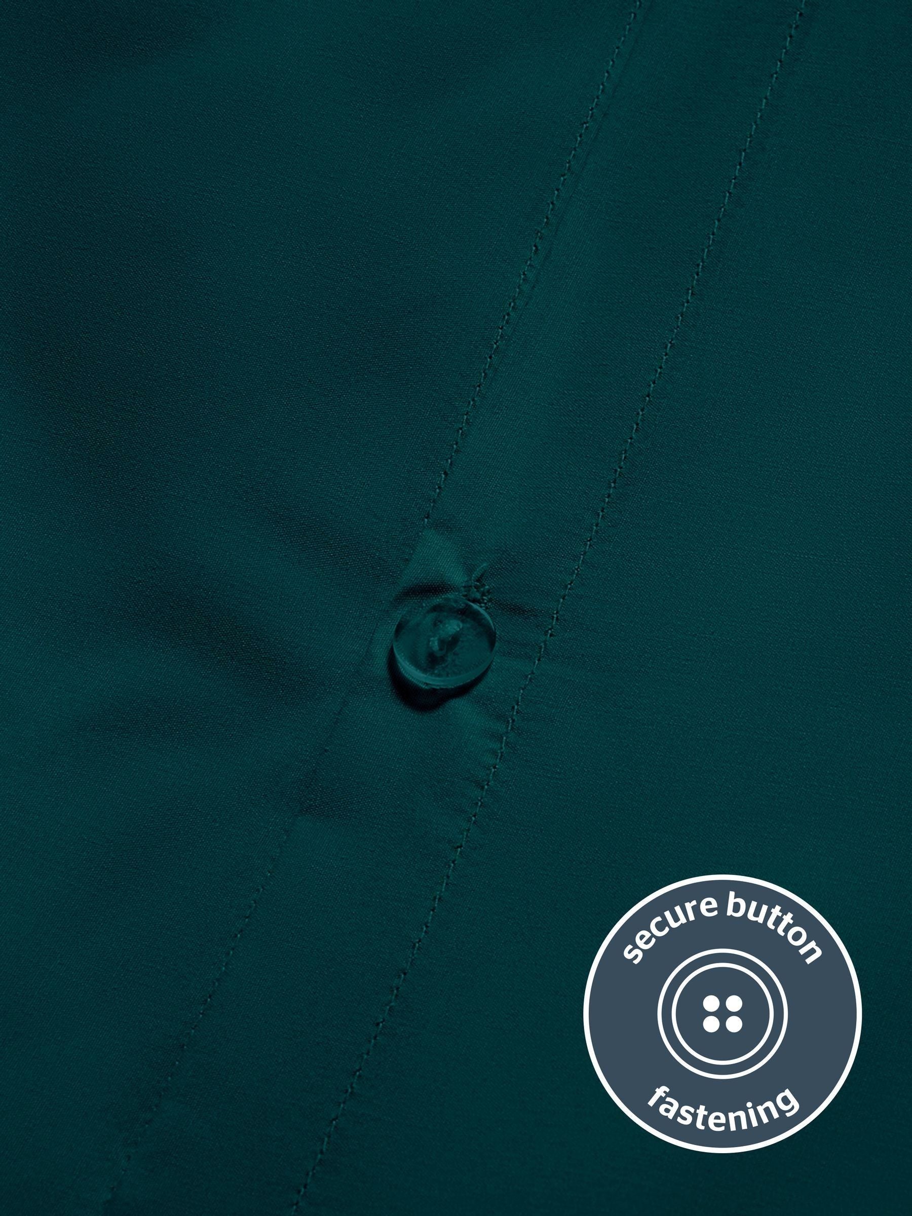 Silentnight teal pure cotton duvet set (British brand)