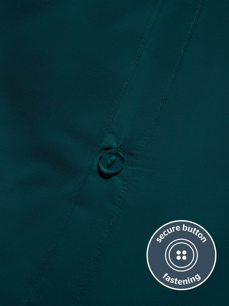Silentnight teal pure cotton duvet set (British brand)