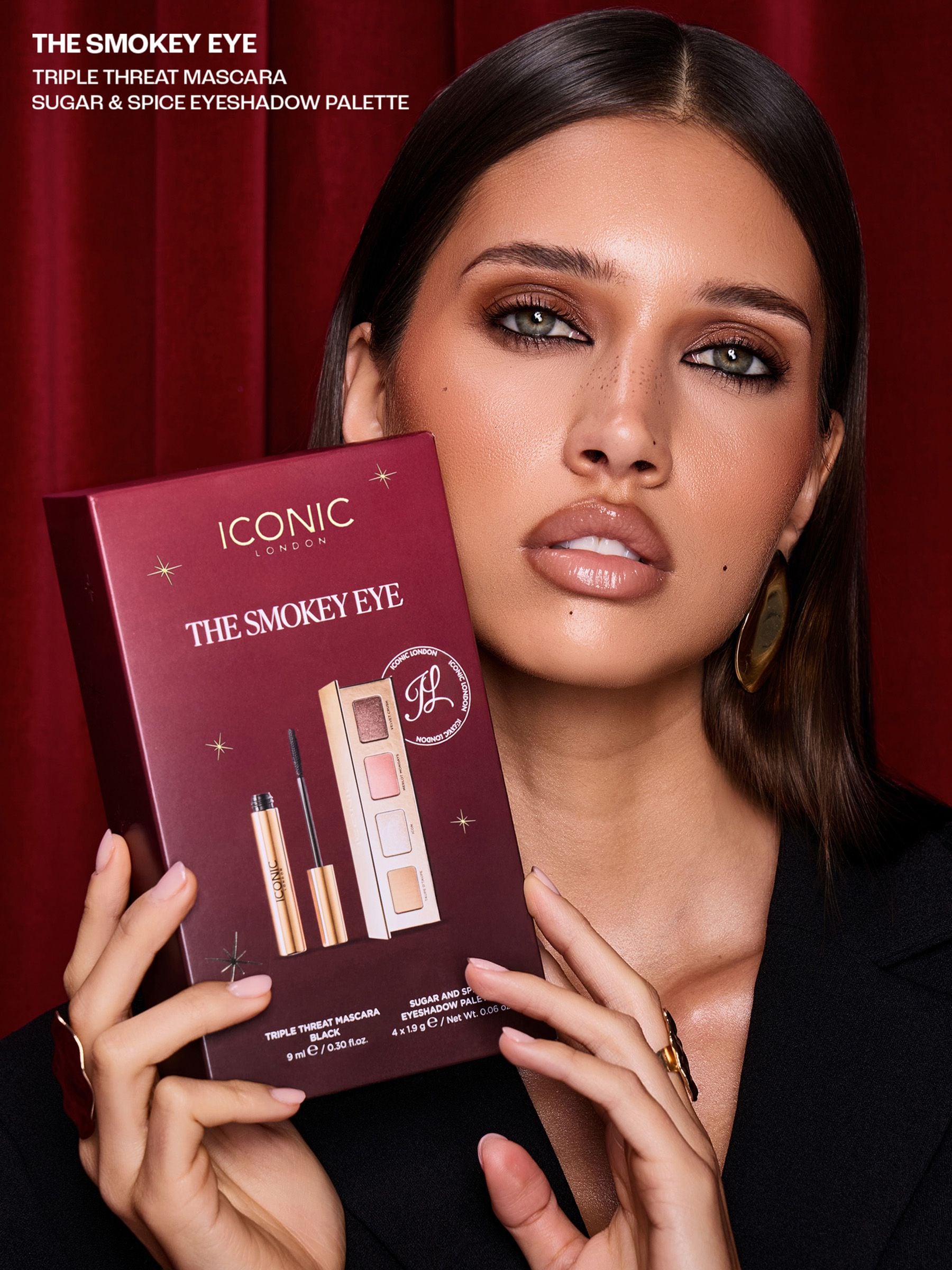 Iconic London smokey eye makeup gift set (British brand)