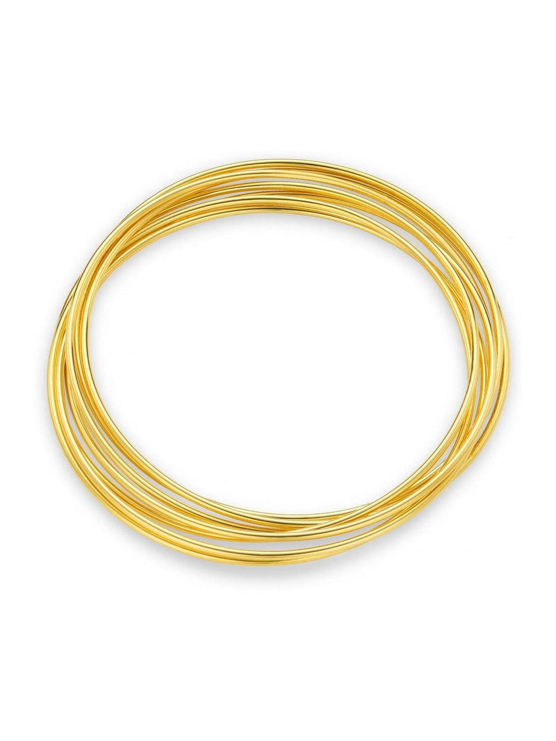 Orelia London Gold Tone Fine Multi Interlocking Bangle