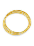 Orelia London Gold Tone Fine Multi Interlocking Bangle