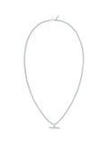 Orelia London Silver Plated Curb Chain T-bar Drop Necklace