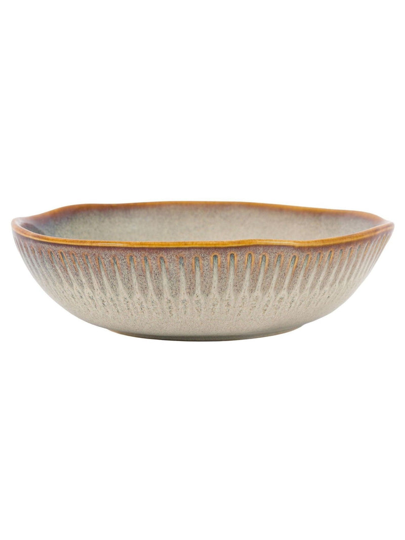 Gallery Home stone ridged pasta bowls set of 4, UK version
