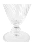 Gallery Home Set of 4 Clear Swirl Wine Glasses