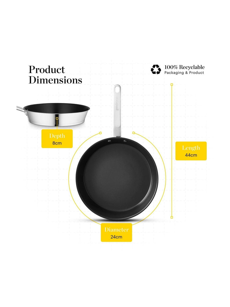 Good Food ceramic non-stick frying pan 24cm, UK version