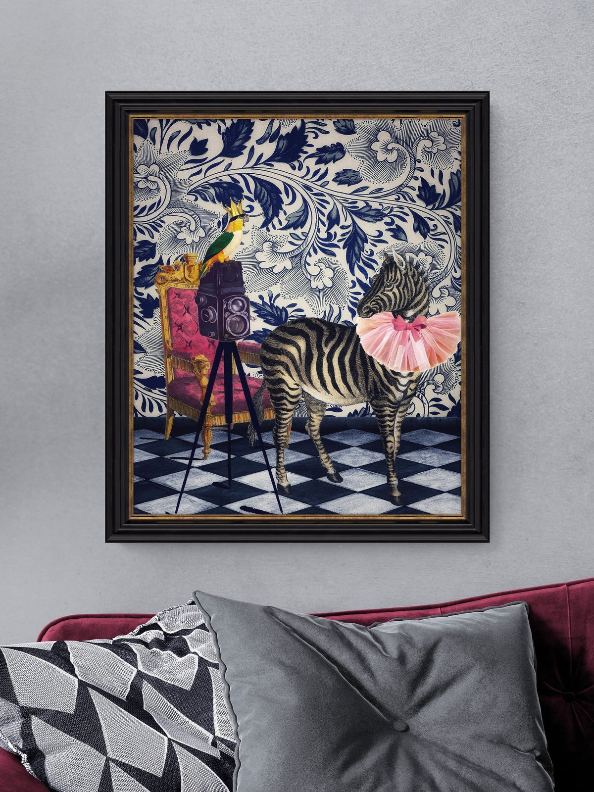 Artko Black Picture Day framed art 67cm x 57cm - British product