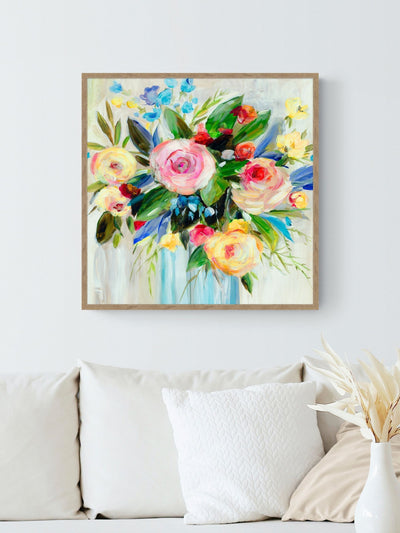 Artko Birch Rose Bunch By Asia Jenson Framed Art 60cm x 60cm